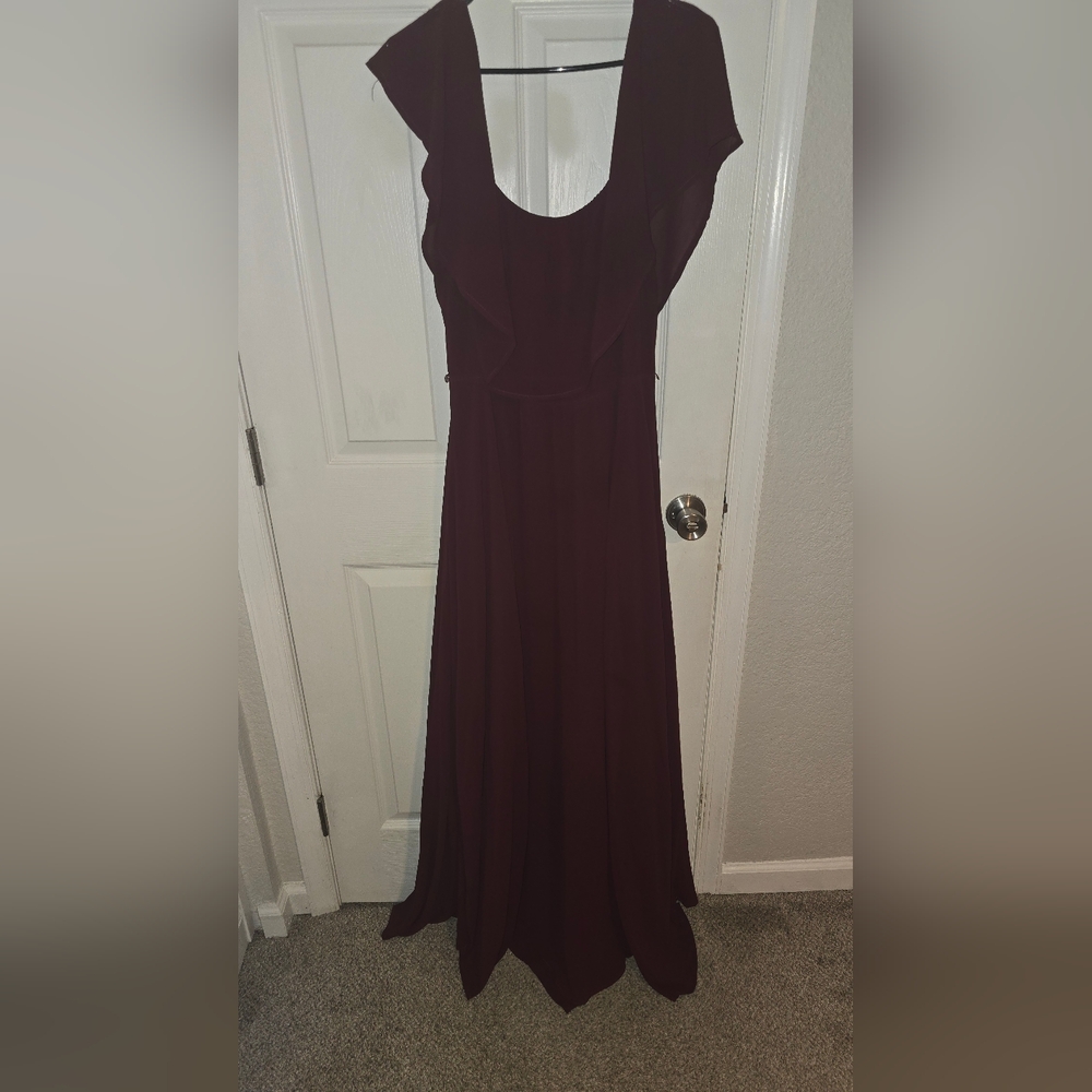 Baltic Born Deep Burgundy Maxi Dress